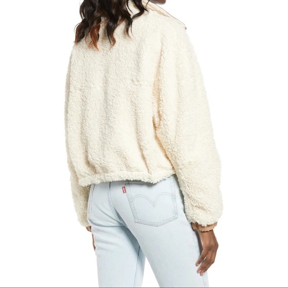 BlankNYC Faux Shearling Leather Bomber Jacket - Picture 3 of 9